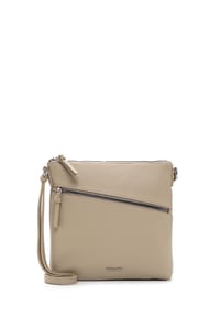 Tamaris ALESSIA - Umhängetasche "Alessia", Kunstleder, uni, für Damen  - 915 BEIGETAUPE,NOS