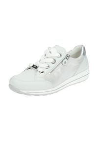 ara® - Leder/Textil Sneaker - Weiß/Silber