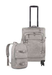 normani® - Reisetrolley mit Rucksackfunktion und kleinem 5L Rucksack - Anthrazit