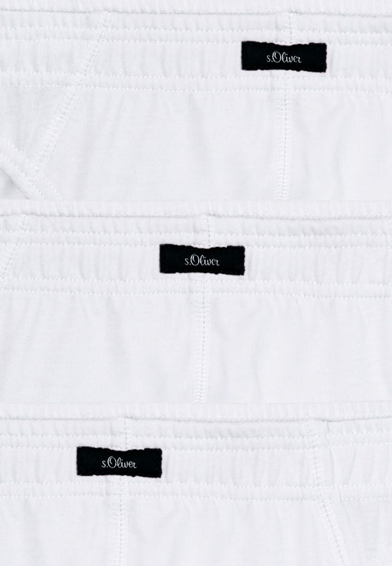 S.Oliver Slip, 7Er-Pack, Logo-Bund, FüR Herren, Weiß, Xl