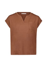 BETTY & CO - Casual-Shirt mit Perlen - Classic Nougat