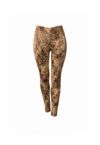 CAROLIN RICK - Stretchhose Leoprint - Cognac
