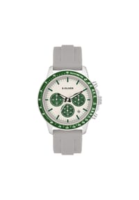 s.Oliver - Armbanduhr The Round Sporty Watch - grau / grün