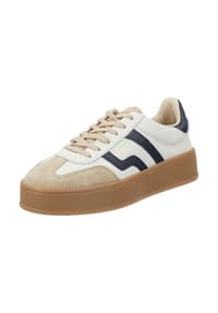 GANT - Leder Sneaker - Weiß/Blau