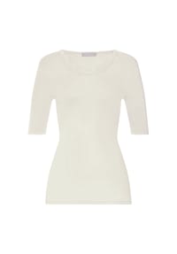 HANRO - T-Shirt Woolen Lace - black