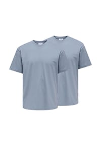 ONLY & SONS - T-Shirt 2er Pack Onsfred - Castor gray
