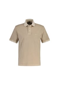 GANT - Herren Poloshirt, ausgewaschen - SUNFADED POLO, Washer, Kurzarm, Knopfleiste - Beige