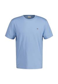 GANT - Herren T-Shirt - REGULAR SHIELD, Rundhals, kurzarm, Baumwolle, Stickerei - Anthrazit