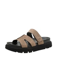 Tamaris - Pantoletten, Keilabsatz, für Damen - 341  TAUPE