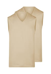 RAGMAN - Unterhemd / Tanktop 2er Pack Basic - Light Skin