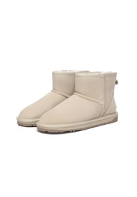 EVERAU® - Damen Mini Classic Stiefel Emu Nappa - BLACK