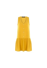 freshlions - Sommerkleid Penelope mit klassischem V-Ausschnitt - Green