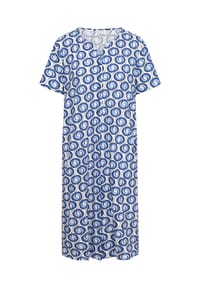RÖSCH - Schlafshirt, Knopfleiste, für Damen - 16341 DYNAMIC PRNT