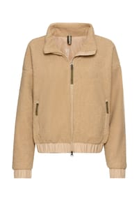camel active - Teddy Blouson mit Stehkragen und 2-Wege-Reißverschluss - Cashmere