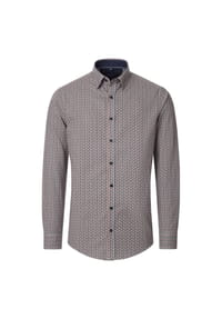 CASAMODA - Herren Freizeithemd Print Casual Fit - Hellorange