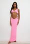 MODA MINX Maxirock Scrunch Long Maxi Skirt mit strukturiertem Scrunch-Material Bild 4