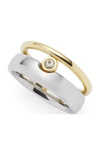 LEONARDO - Damen Ring Claire, Edelstahl - BICOLOR