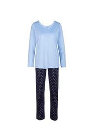CALIDA - Damen Pyjama, lang Night Lovers - dark lapis blue