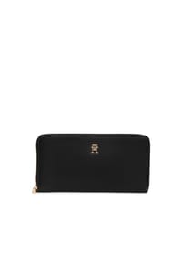 TOMMY HILFIGER ICON - Langbörse, Emblem, für Damen - BDS BLACK