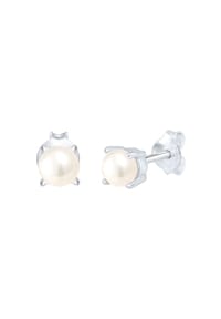 elli. - Ohrringe Basic Klassisch Süsswasserzuchtperle 925 Silber - Gold