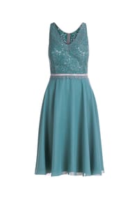 Vera Mont - Cocktailkleid mit Spitze - Eucalyptus Green