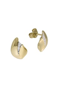 fascination by Ellen K. - Ohrstecker 375/- Gold 6 Zirkonia - gelb