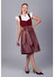 EDELNICE Midi Dirndl Luise Samt Rot Bild 9