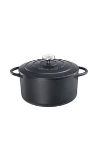 KÜCHENPROFI Bratentopf "Provence", Gusseisen, emailliert, 4,2 L - PROVENCE - schwarz