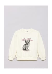 S.Oliver Red Label - Sweatshirt, Rundhals, für Kinder - 0210 WHITE