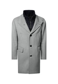 pierre cardin - Mantel mit hohem Kragen - Anthra