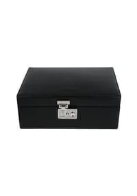 WINDROSE - Beluga Schmuckkasten Leder 24 cm - schwarz