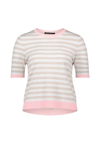 BETTY BARCLAY - Basic-Pullover kurzarm - Patch Beige/Rosé
