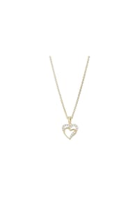 Adelia's Heart Collection - Halskette mit Anhänger – Herz aus 925 Silber - gold