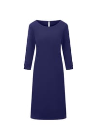 GOLDNER - Kurzgröße:  Jerseykleid mit Krepp-Qualität - marine