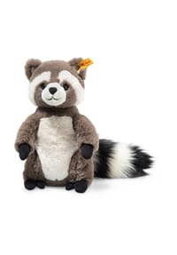 Steiff - Soft Cuddly Friends Kuscheltier "Pedro Waschbär", 23cm - BRAUN/WEISS