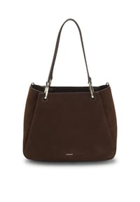 HUGO - Henkeltasche, Leder, für Damen - 209 DARK BROWN