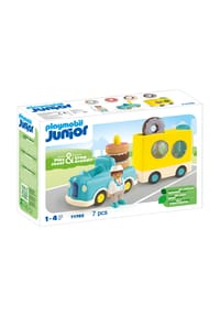 playmobil® - Junior - Verrückter Donut Truck mit Stapel- und Sortierfunktion 71702 - 