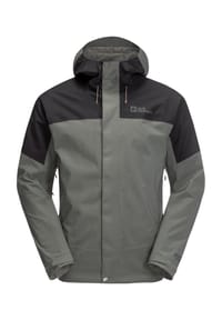 Jack Wolfskin - Regenjacke "Kammweg 2l", Regular-Fit, Kapuze, für Herren - 4143 GECKO GREEN