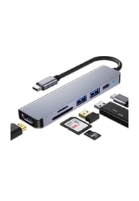 MANIKE - 6-in-1 USB-C Hub & Multiport Adapter - 