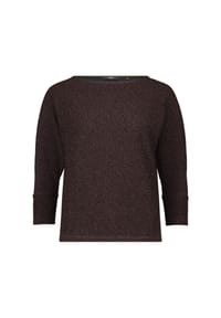 zero - Glitzer-Shirt mit U-Boot Ausschnitt - Black Beauty