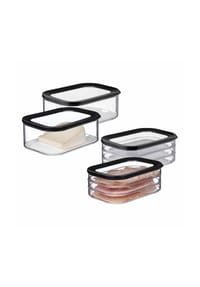 MEPAL Aufschnittdosen Modula 4er Set - MODULA - schwarz