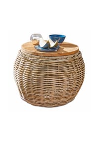 LOBERON Beistelltisch Sartrouville braun - Outdoortische - braun