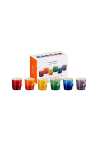 LE CREUSET® Espressotassen-Set, 6-teilig - STEINGUT - REGENBOGEN