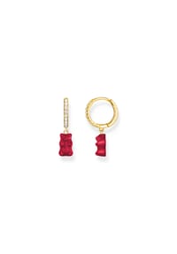 Thomas Sabo THOMAS SABO x HARIBO - Einzel-Creole mit Goldbär Rot - gelbgoldfarben