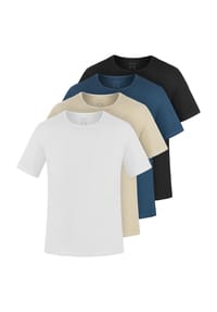 normani® - 4er Set Herren T-Shirts aus Bio-Baumwolle Nyons - Beige