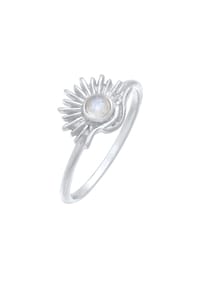 elli. - Ring Elli Ring Mondstein Sonne Astro Boho Style 925 Silber - Gold