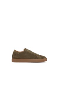 kazar - Sneakers aus Wildleder mit Perforationen - Khaki