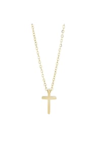 Adelia's - Adelia's Unisex Edelstahl Halskette mit Anhänger Kreuz - silber - Kreuz