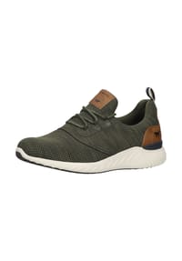 MUSTANG® - Lederimitat/Textil Halbschuhe - Khaki