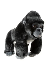 heunec® - Bedrohte Tiere Kuscheltier "Gorilla", 26cm - schwarz